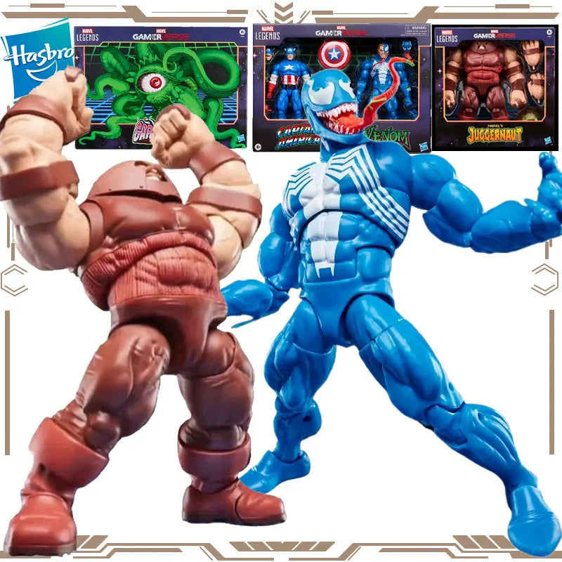 Hasbro Original Marvel Legends Gamer Verse Juggernaut Carcantos Captain America Venom Action Figure Toys for Boys Girls Gift