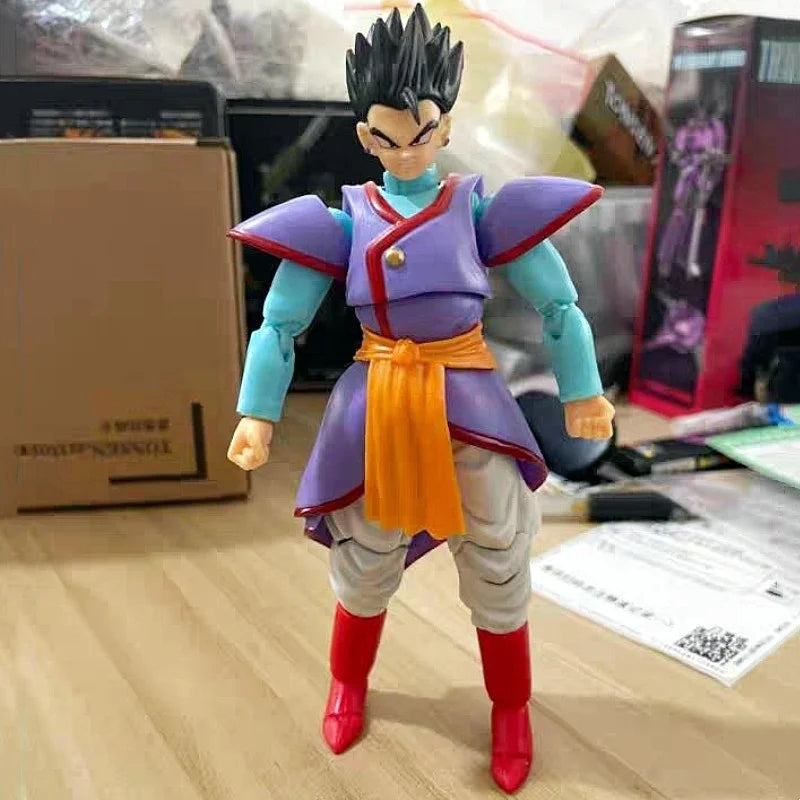 15cm Dragon Ball Anime Figures Kaioshin Son Gohan Action Figure Supreme Kai God Of Creation Shf Pvc Model Desktop Decoration