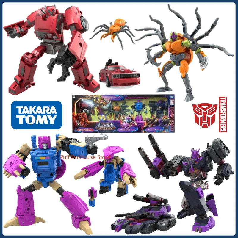 In stock Transformer Channel Limited Target Duel Four Set Anime Character Figures Model Toys Promotional Gift Collection