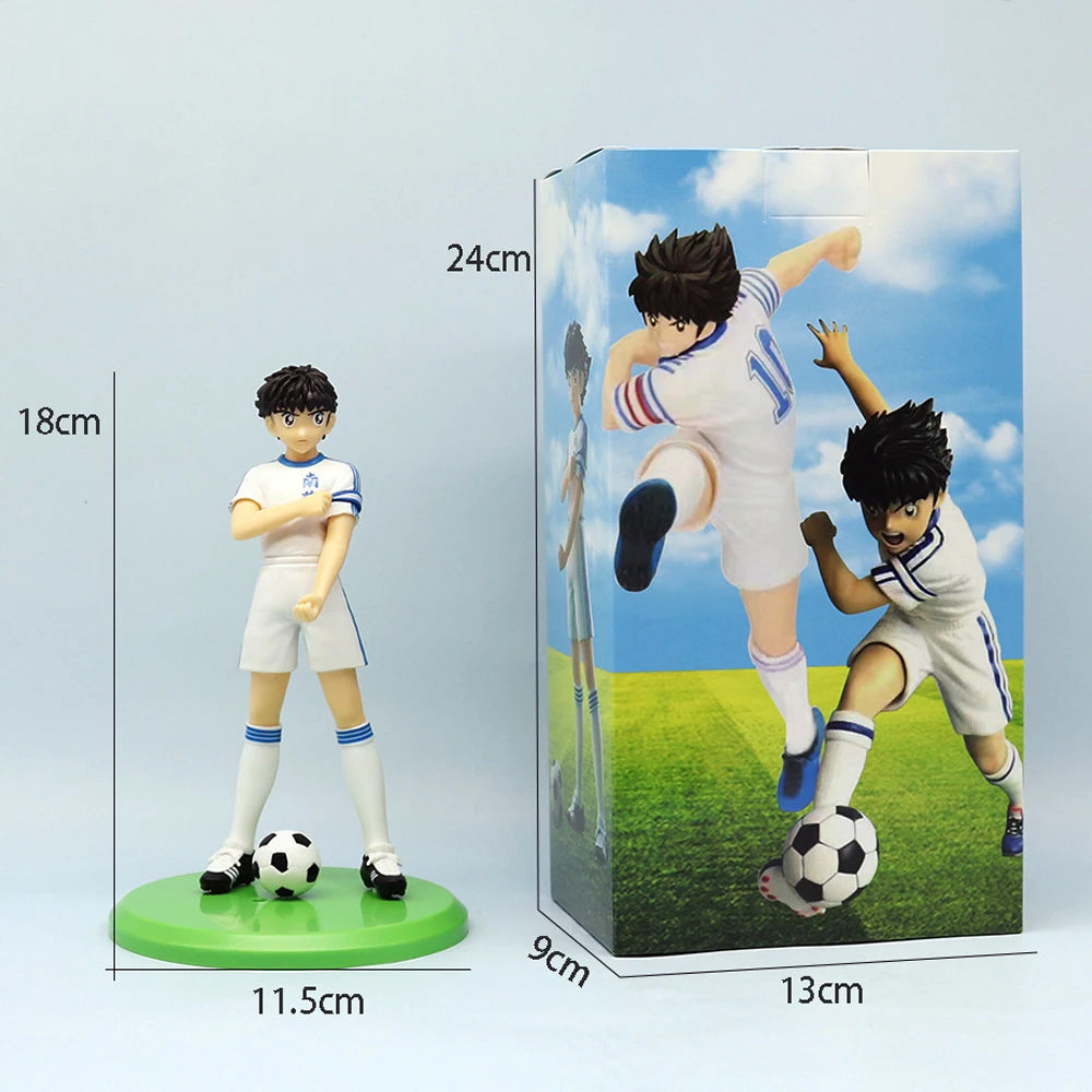 18cm Captain Tsubasa Anime Figure Ozora Tsubasa Action Figures Hyuuga Kojirou/Wakabayashi Genzou Figurine Collection Model Toys
