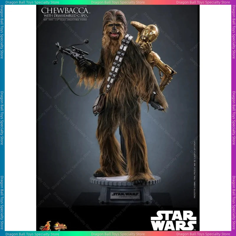 【In Stock】HOTTOYS HT 1/6 MMS766 Star Wars:Episode V—The Empire Strikes Back CHEWBACCA with Disassembled C-3po Action Figure Toy