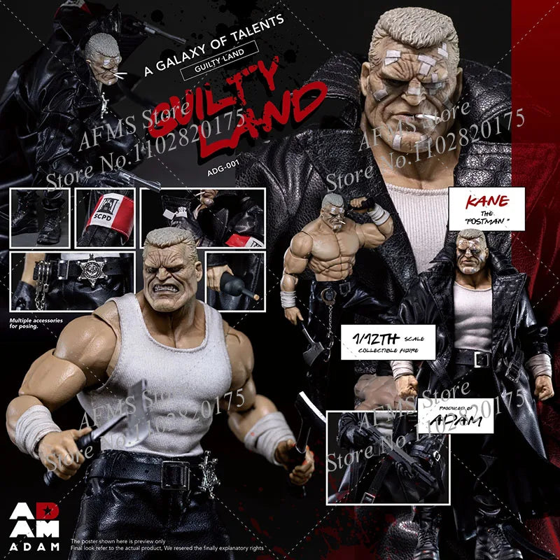 MUFF ADAM ADG-001 1/12 Scale Collectible Figure Marv Cyber City Postman Kane Full Set 6Inch Men Soldier Action Figure Model Toys