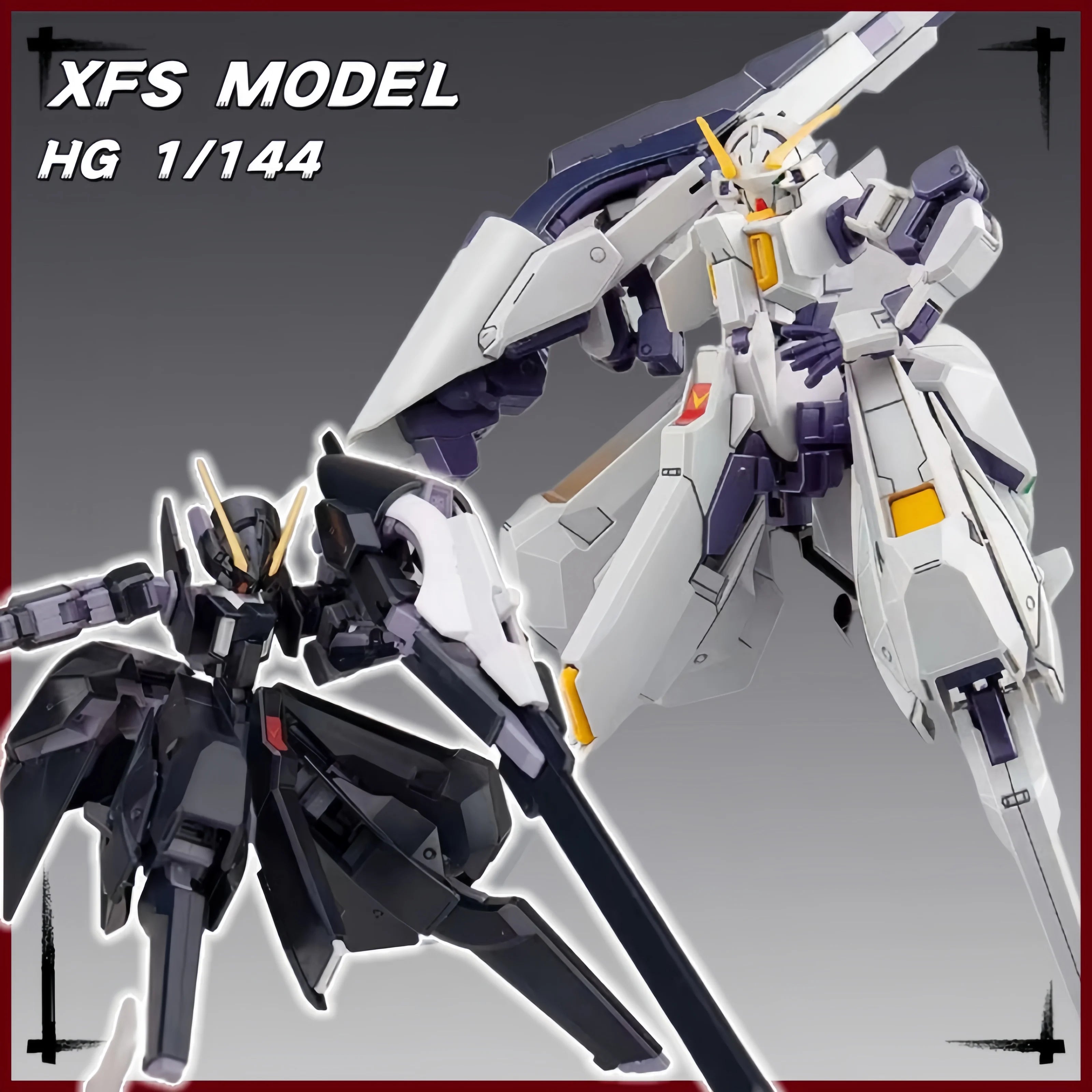 In Stock New Xfs Hg 1/144 Rx-124 Tr-6 Woundwort Black White Assembly Model Kits Anime Action Figure Robot Plastic Model Toys