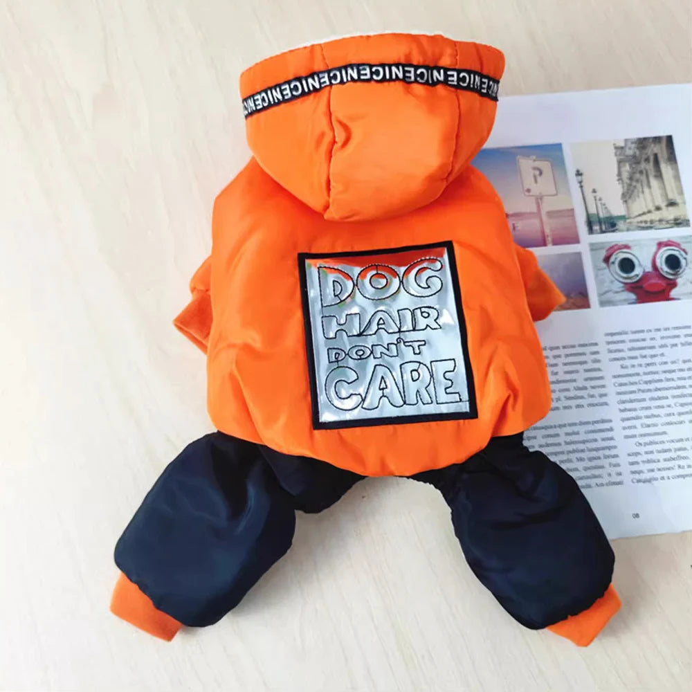 Mantel für kleine Hunde, gemütlicher, warmer Kapuzenpullover, Hundekleidung, warm, winddicht, schneefest, Overall, Welpenjacke für kaltes Wetter, Hundebekleidung