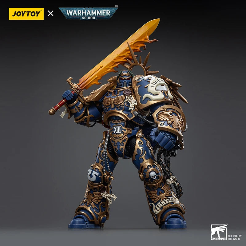 Joytoy Dark Source Warhammer 40k Ultramarines Primarch Roboute Guilliman 1:18 Mobile Soldier Figure Desktop Ornaments Statue