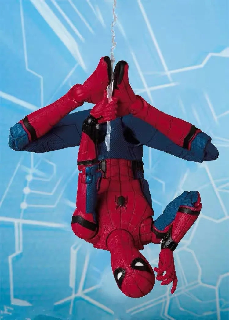 Marvel Avengers Peter Parker Anime Figuren SHF Spider Man Homecoming Figuren Auto Dekoration Puppe Modell Kinder Spielzeug Fans Geschenk