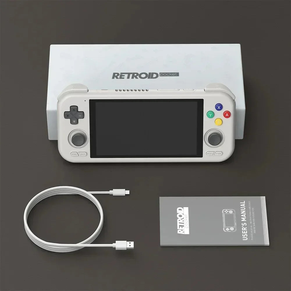 Retroid Pocket 4 Pro Handheld Game Console 4.7 Inch Touch Screen RAM 8GB WiFi 6.0 Bluetooth 5.2 5000mAh Video Game Player