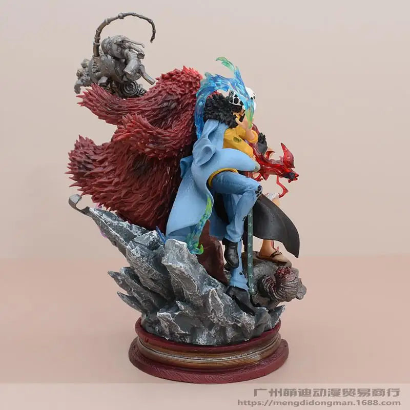 Статуя на One Piece Lx Three Captains - Wano Arc Luffy, Kid &amp; Law Gk Model, аниме колекционерски подарък