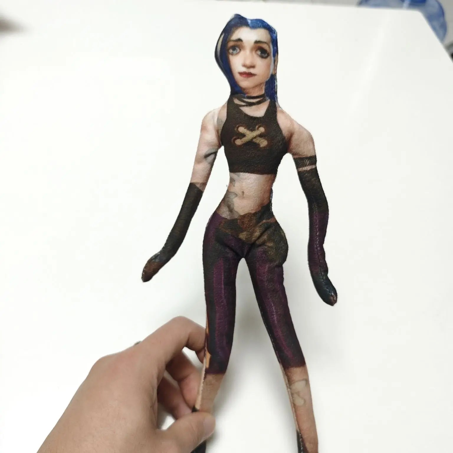 Arcane Jinx Funny Doll Anime Vi Ekko Movable Toy Shapeshift Figure Cartoon Multi-Jointed Mannequin Model Statue Ornaments Gift