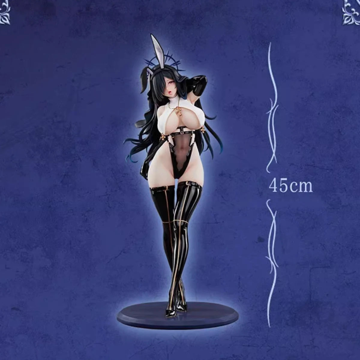 HiPlay BearPanda Rabbit Nest Series, Fourth Release: Black Nun, Anime Style Figurine 1:4 Scale Collectible Figure HXN