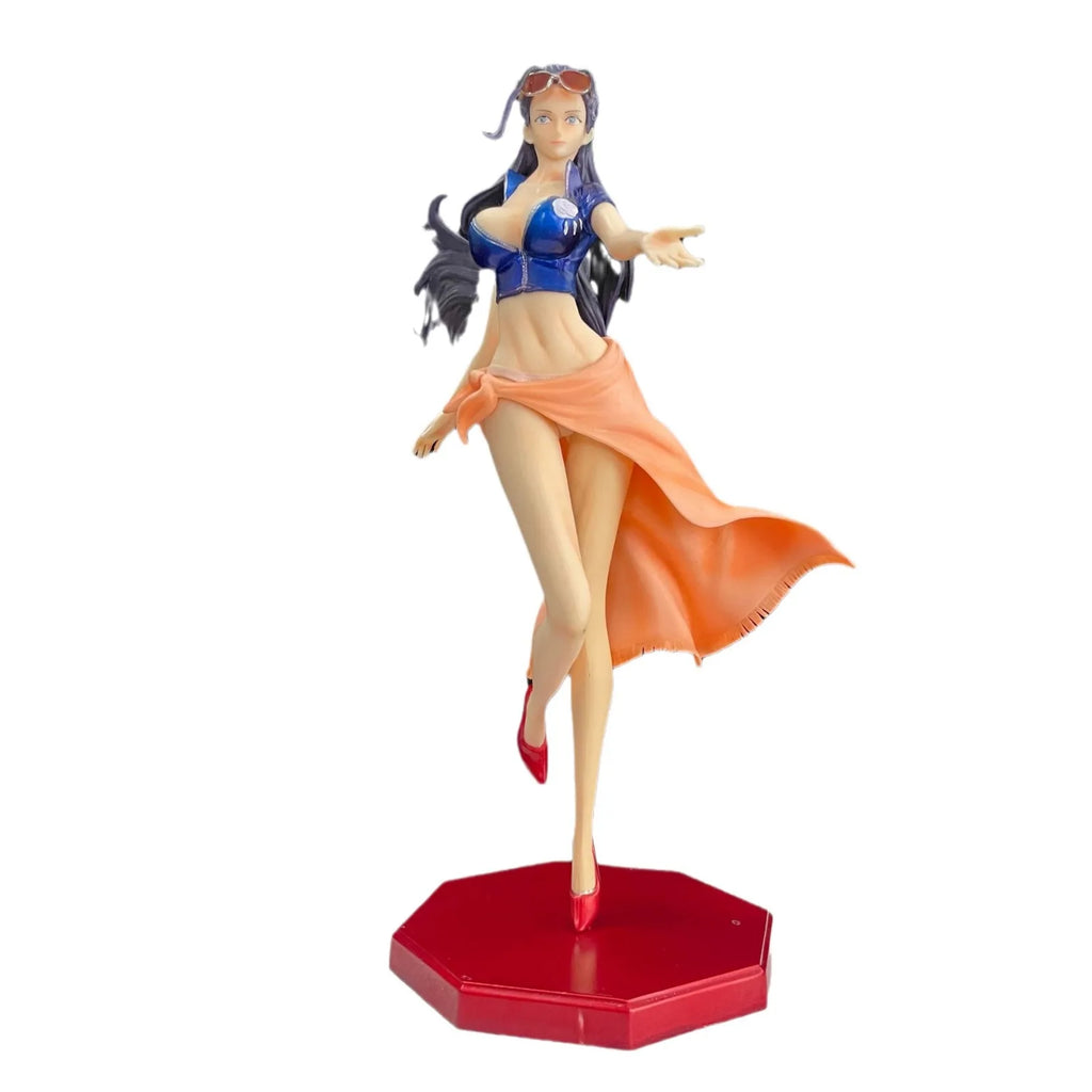 25cm One Piece Nicole Robin Activity Doll Statue Anime Small Statue PVC Model Doll Collection Toy Gift Children