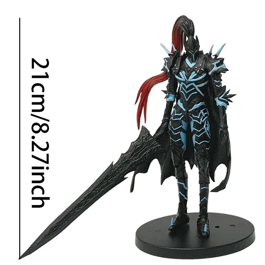 21 cm/8,27 Zoll Solo Leveling Anime Figur Sung Jinwoo Actionfigur Knightmaster Yeglit Figur PVC Erwachsenensammlung Modell Spielzeug