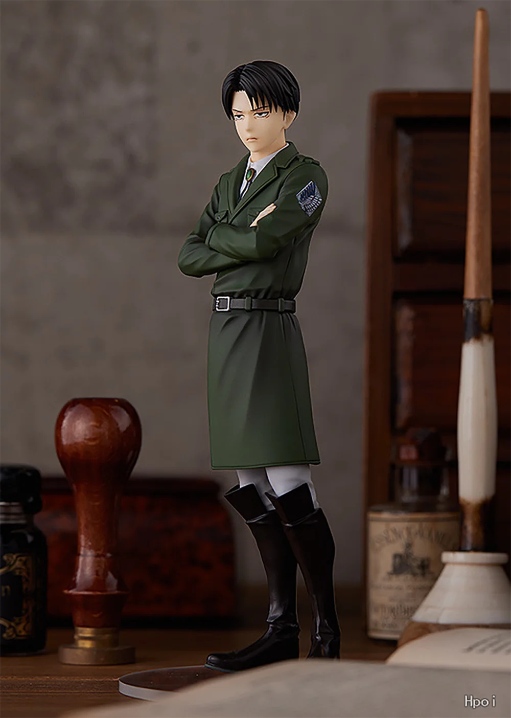 100% Original in Stock GOOD SMILE COMPANY POP UP PARADE Shingeki No Kyojin Levi Ackerman Collection Series Garage Kit