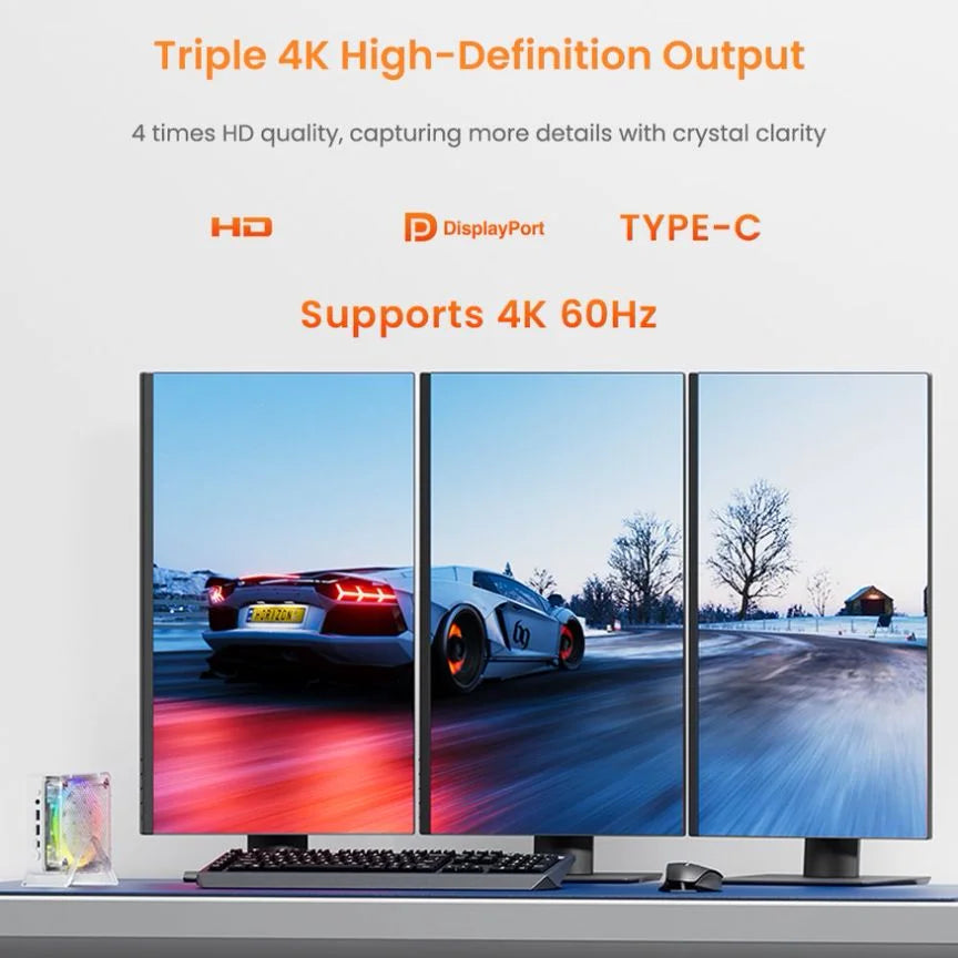 Genmachine AMD Ryzen 7 6800H Mini PC 16G RAM 256G ROM Windows 11 Ryzen WiFi 6 Gaming PC DDR5 4800Mhz Diy Gaming Computer