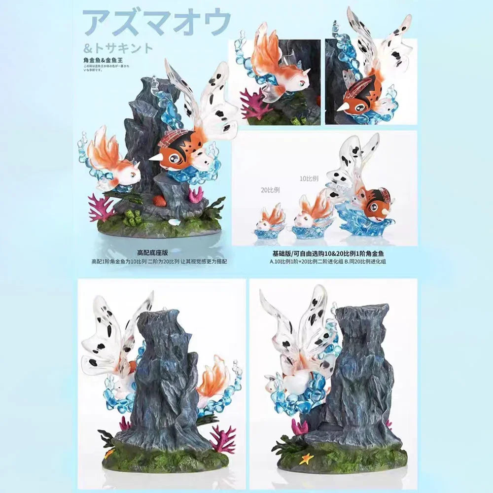 Pokemon Figure 119 Seaking 118 Goldeen Action Figures Gk Statue Collectible Model Ornament Figurine Desk Decor Toy Surprise Gift
