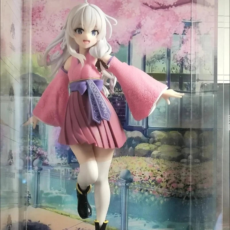 Taito Coreful  Witch's Journey Elaina Sakura Kimono Peripheral Ornaments Trendy Play Bandai Banpresto Action Figures Anime Model