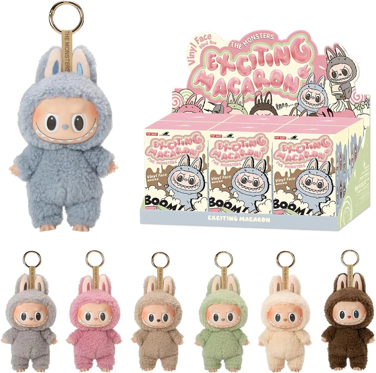 POP MART labubu Doll The Monsters Tasty Macarons Blind Box Random Vinyl Figure Cute Food Theme Collectible Toy Gift 