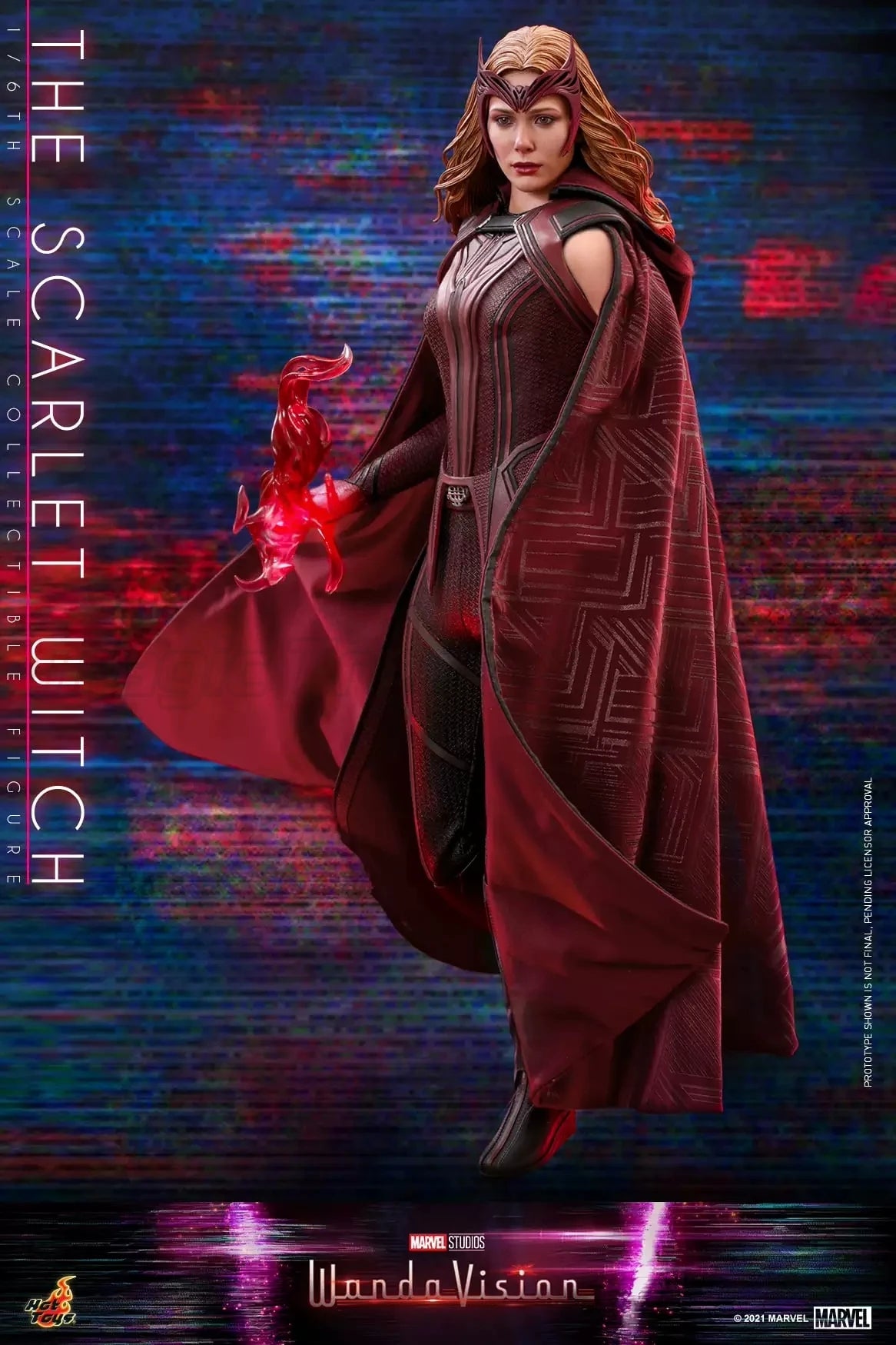 【MT】Hot Toys TMS036 Marvel "WandaVision" Scarlet Witch 1:6 Scale Collectible Doll 28cm Movie Character Model Toy Gift Collection