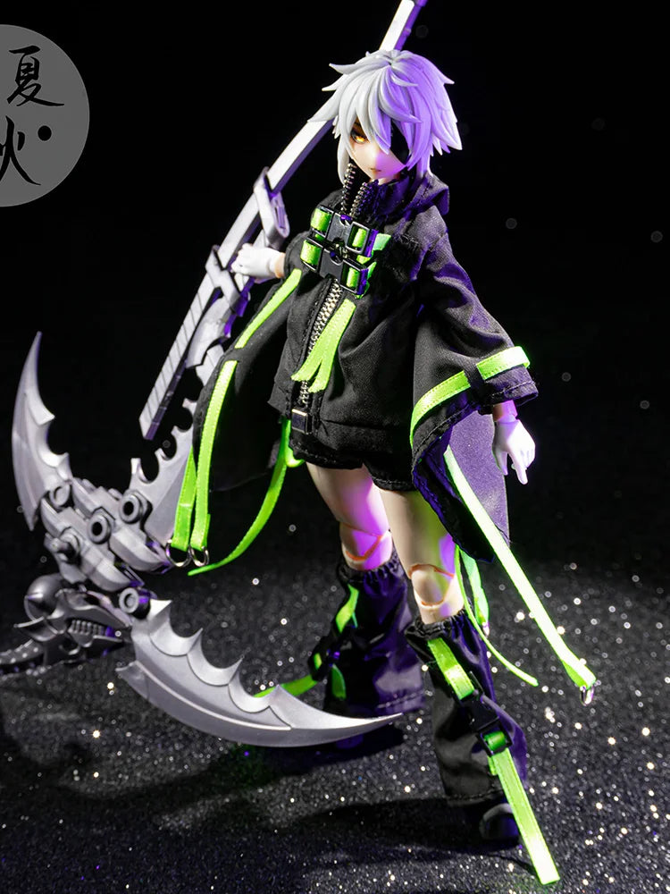 A-006 1/12 Mobile Suit Girl Trendy Hunting Style A-007 Anniversary Black White Vanguard Cosplay Kleidungsset für 6" Figur