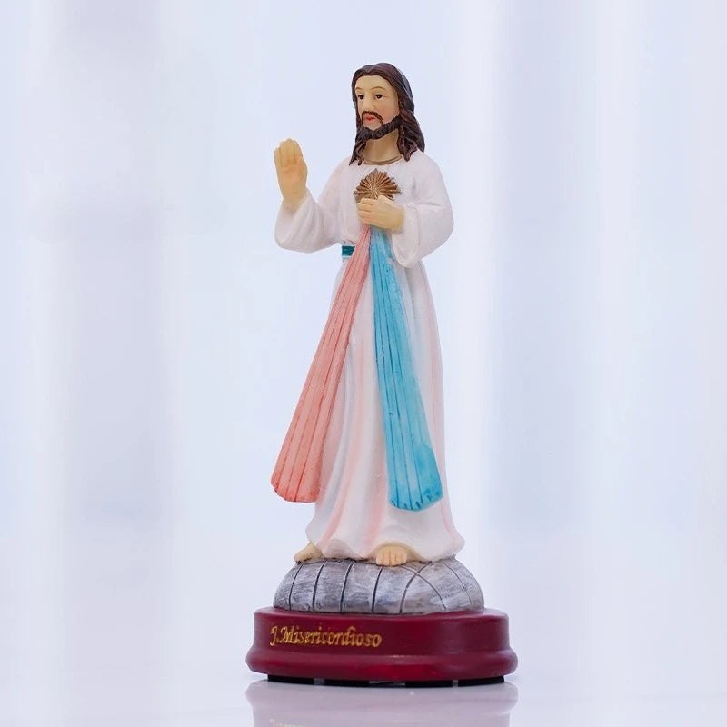 High 13.5CM Classical Hand Raising Figure Ornaments Easter Decoration Resin Crafts Gifts