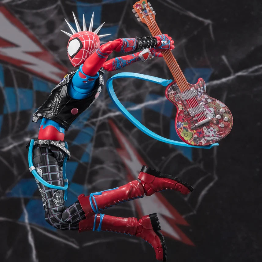 CT Factory SHF Parallel Universe Punk Spiderman Hobie Collectible Action Figure Toy Holiday Gift Moving Parts Miniature Model