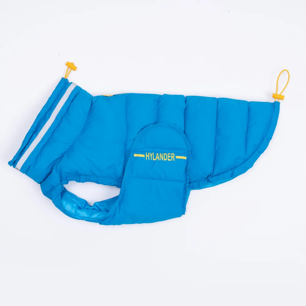 Hundemantel, Bekleidung, Kostüme, Jacke für Hunde, reflektierend, hochgeschlossen, gesteppt, Puffer, warm, Winter, große Hundekleidung