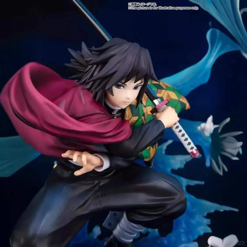 Аниме фигурка Demon Slayer Giyuu Tomioka 17 см PVC колекционерски модел играчка настолен орнамент подарък за рожден ден