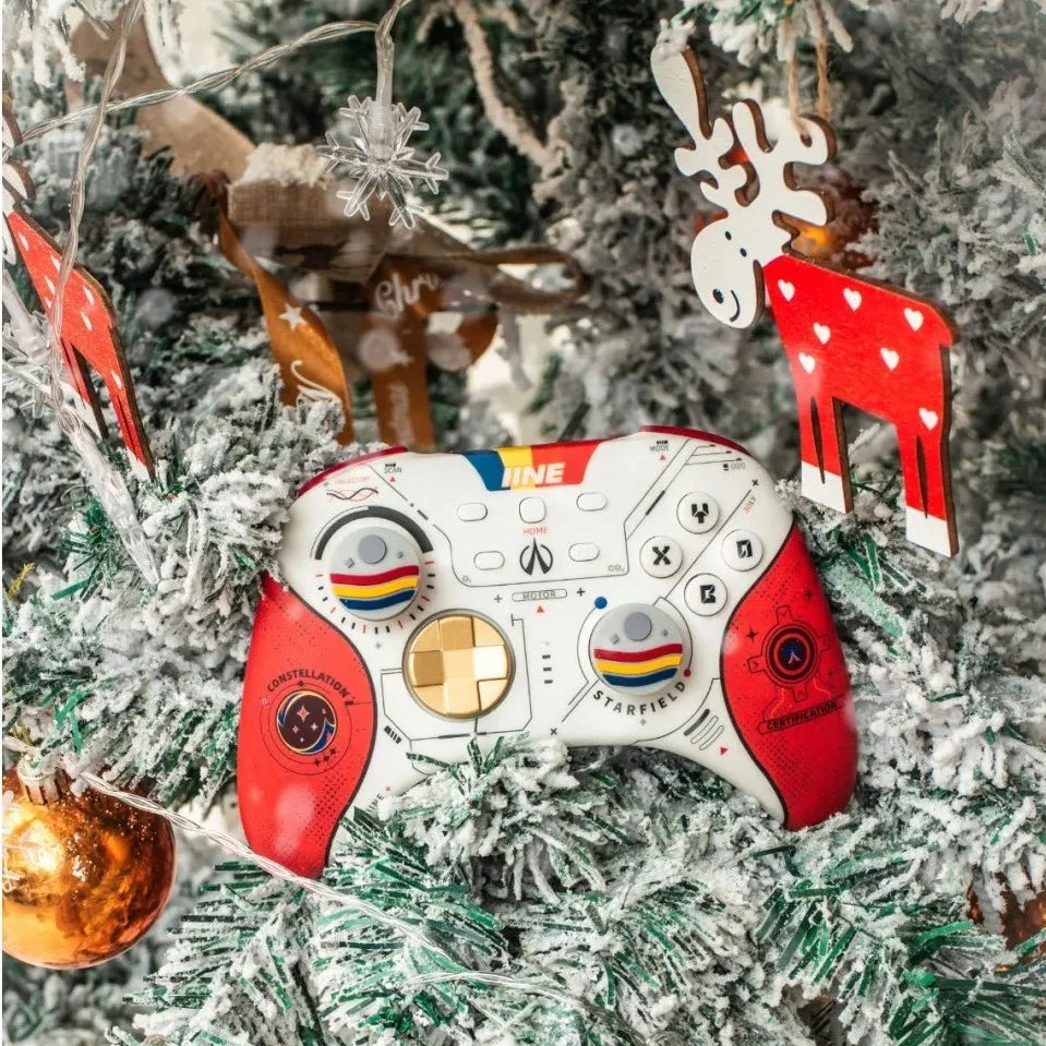 IINE Ares Starry Sky Bluetooth Wireless Gamepad Joystick Hall Magnetic NFC Game Handle Controller for PC Steam Switch xbox NS