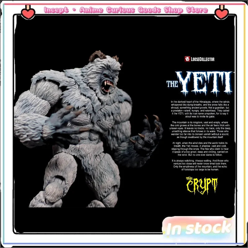 In Stock Original Monster 1/12 Snowman Bigfoot Black Giant Savage Movable Monster Collection Birthday Gift