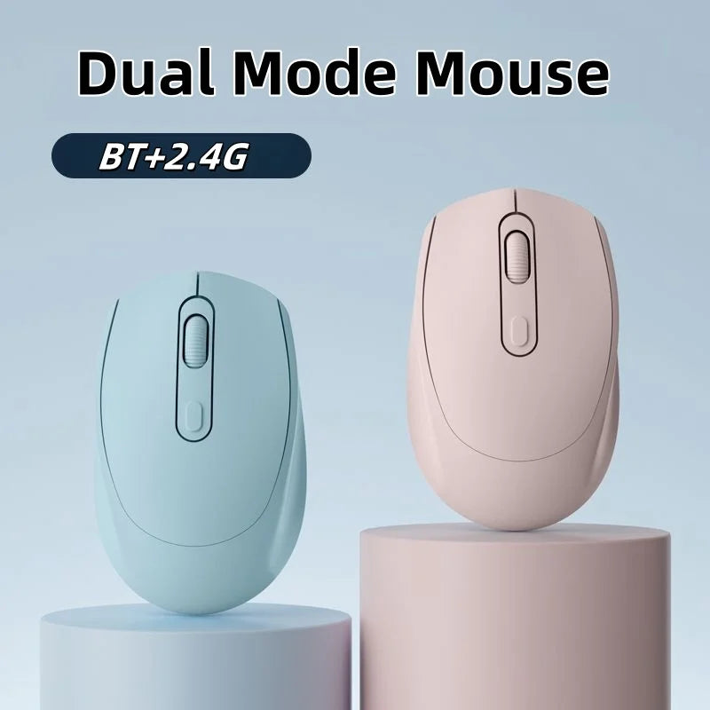 Dual Modus Drahtlose Maus Bluetooth-kompatibel 2,4G Batterie Optical Stille Maus 1600 DPI Für MacBook Laptop PC Spiel Büro