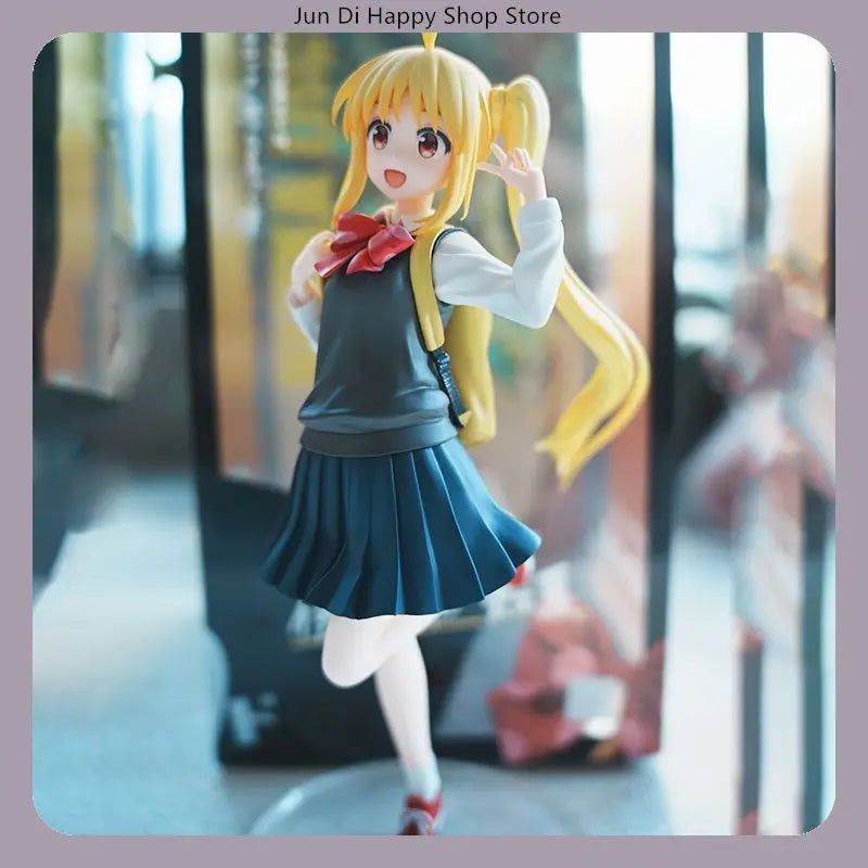 21cm Bocchi The Rock Nijika Ijichi School Uniform Standing Anime Figure Model Statue Collection Desktop Decoration Ornament Toy