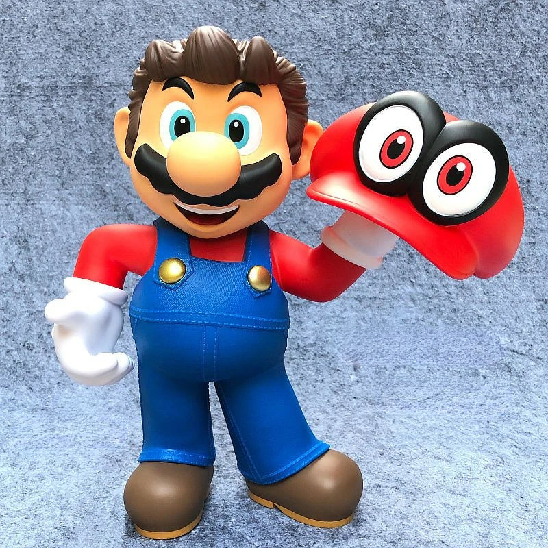 Neu Anime Große Größe Bowser Figuren PVC Bros Hut Kann Nehmen Off Spielzeug modell Für kinder