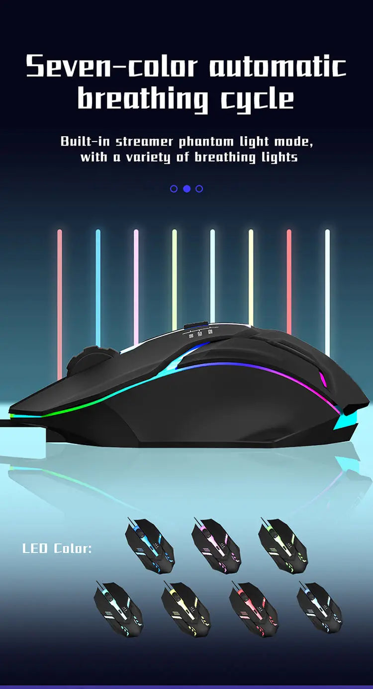 Ergonomisches Design Gaming Maus Desktop-Computer Laptop USB Backlit Maus Hersteller Heißer Verkauf 