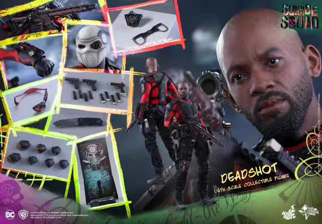 【In Stock】Hot Toys MMS381 X Suicide Squad Deadshot 1/6 Action Figure Toy Ornament Gift