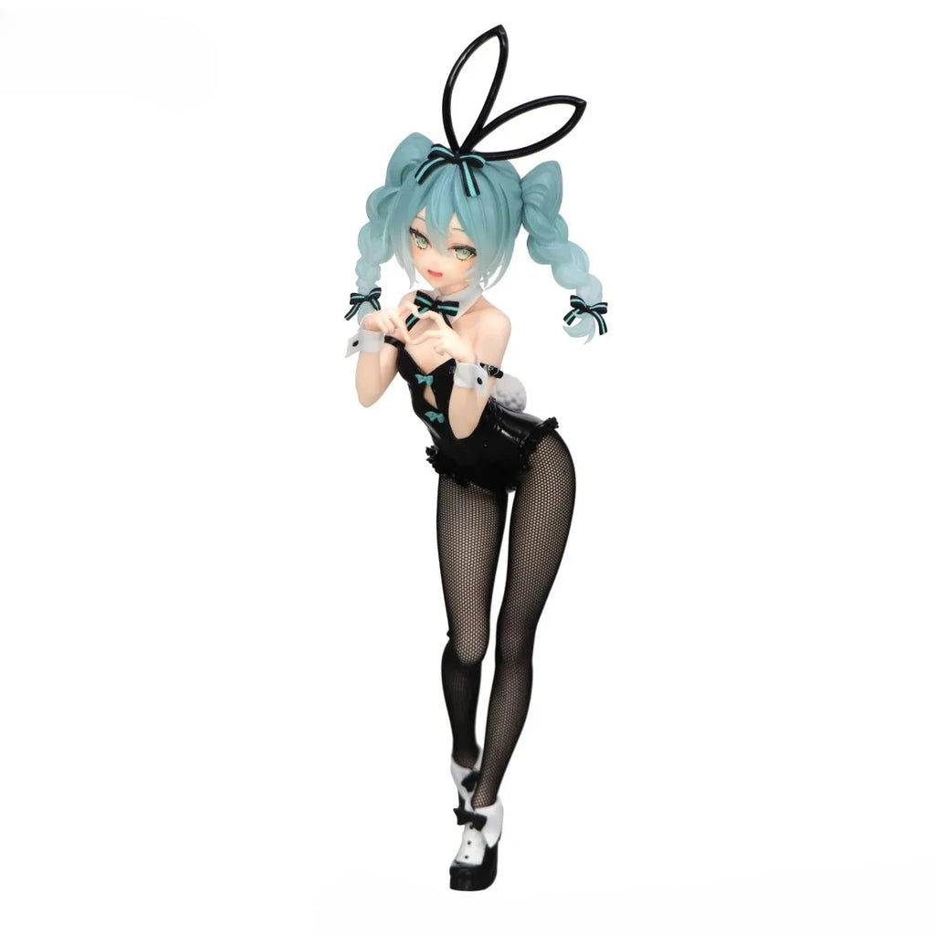 28 cm große Anime-Figur Hatsune Miku BiCute Bunnies Rurudo ver. Stehendes Modell Spielzeugpuppe Actionfigur Bunny Girl Verkleidung PVC