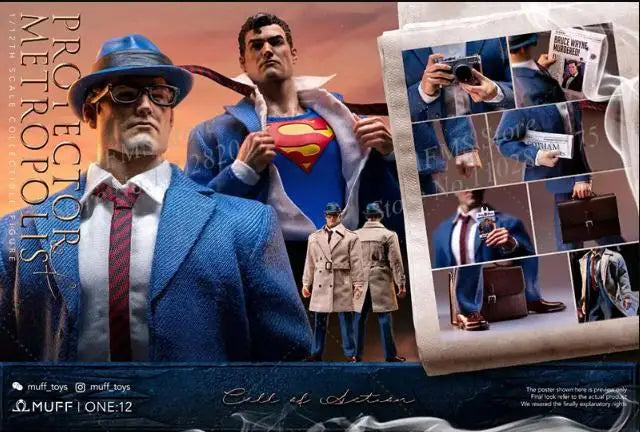 IN STOCK MUFF TOYS 1/12 Scale Collectible Figure Superman Clark Kent Guardians Of Metropolis Anime Hero 6Inch Men Soldier Model