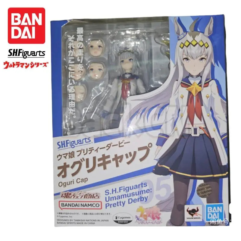 In Stock Bandai Original S H Figuarts Pretty Derby Oguri Cap Model Doll Brand New Boxed Action Figure Anime Characters Garage