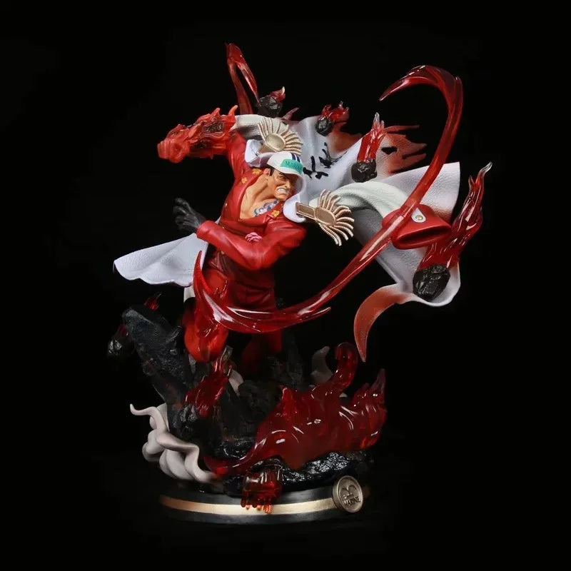 38cm One Piece Anime Figures Sakazuki Admiral Of The Navy Headquarters Model Can Emit Light Desktop Decoration Collection Gift