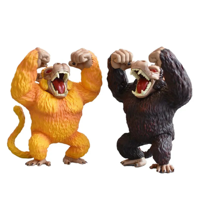 Japanese Bandai Genuine Scale Model Dragon Ball Golden Ape Vegeta IV Orangutan Son Goku Q Version Hand Model Action Figure Toy