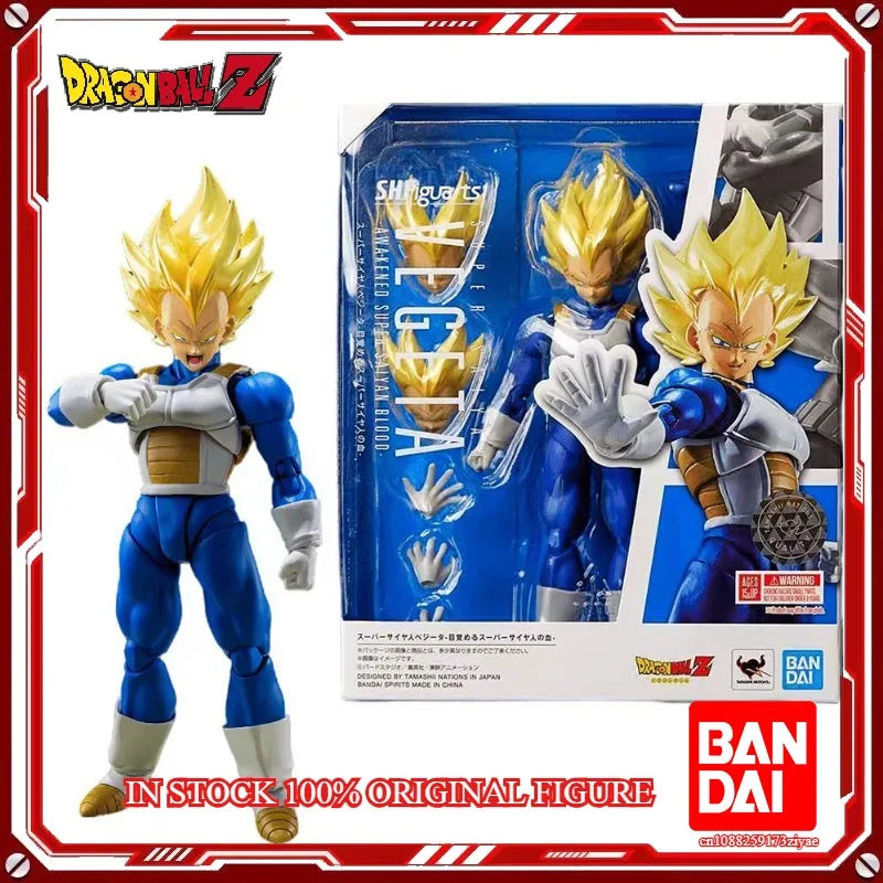 In Stock 100% Original BANDAI SPIRITS S.H.Figuarts Vegeta AWAKENED SUPER SAIYAN BLOOD  Anime Figure Model Action Toys Gifts