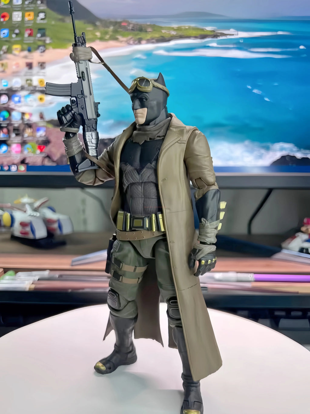 Original Fondjoy 1/9 Knightmare Batman Figure Nightmare Desert Batman Figures Zack Snyder'S Comics The Dark Knight Customized