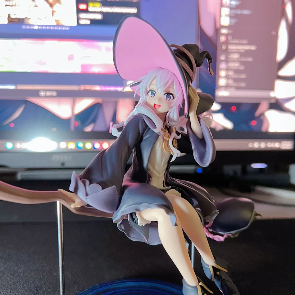 Anime Wandering Witch: The Journey Of Elaina 20cm Elaina PVC Action Figure Model Toys For Kids Birthday Gift