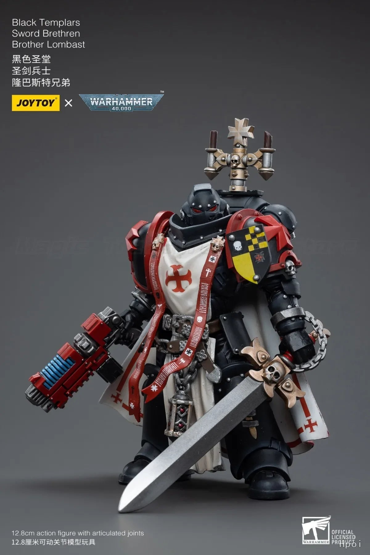【MT】In stock JOYTOY 1/18 Action Figure Warhammer 40K Black Templars Sword Brethren Brother Lombas Model Toy Gifts