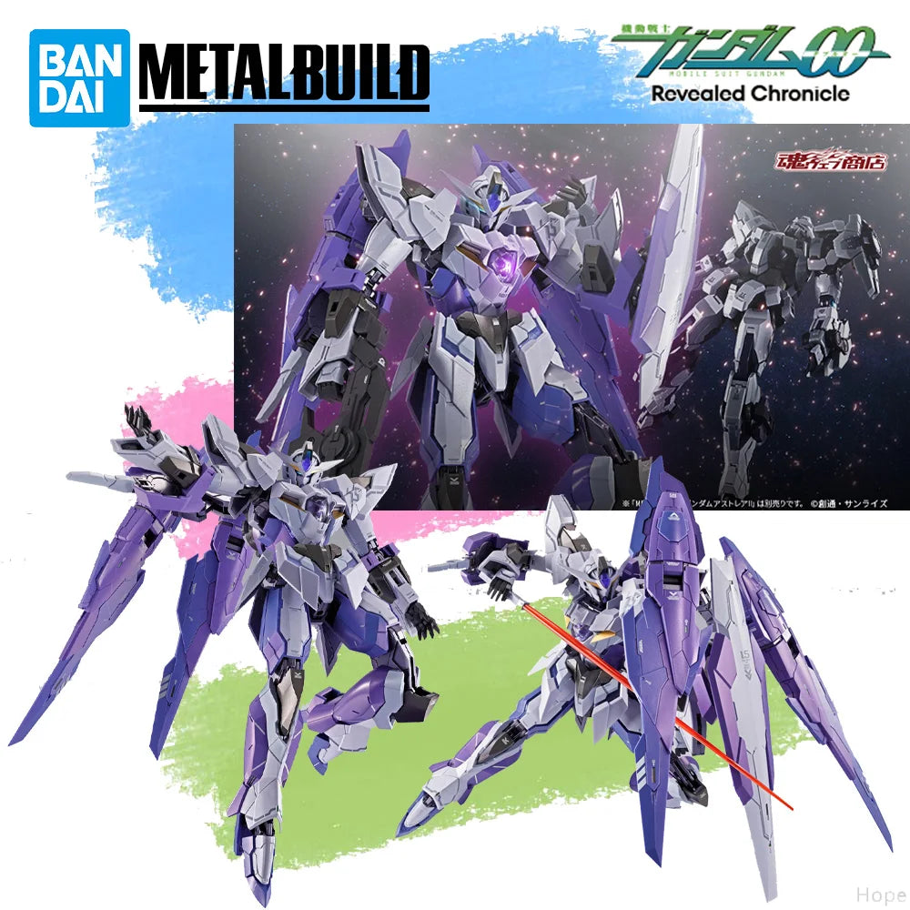 In Stock Genuine BANDAI METAL BUILD Mobile Suit Gundam 00 Revealed Chronicle 1.5 Gundam Figure Anime Action Assembled Model Toy