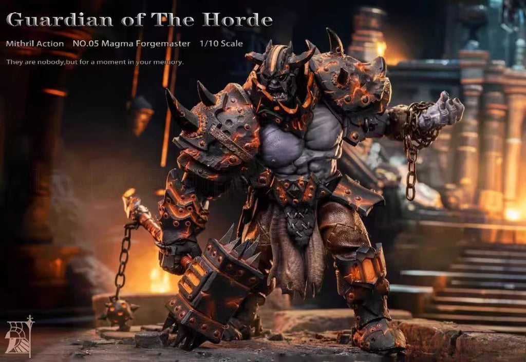 【Original】TYCTOYS Wächter der Horde Mithril Actionfigur Nr. 05 Magma-Schmiedemeister 1/10 Modellspielzeug