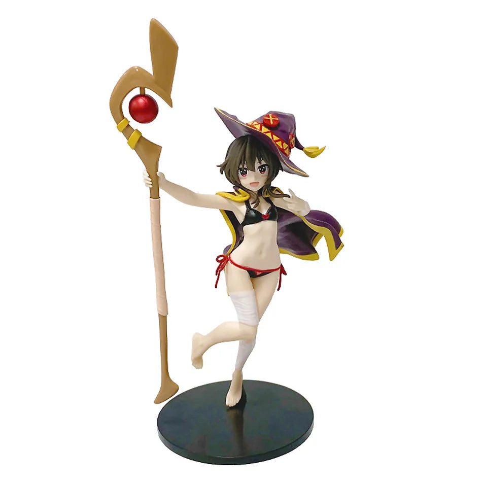Original Genuine TAITO God's Blessing on This Wonderful World 18cm Megumin Action Figure Cute Figurine For Girls Birthday Gift
