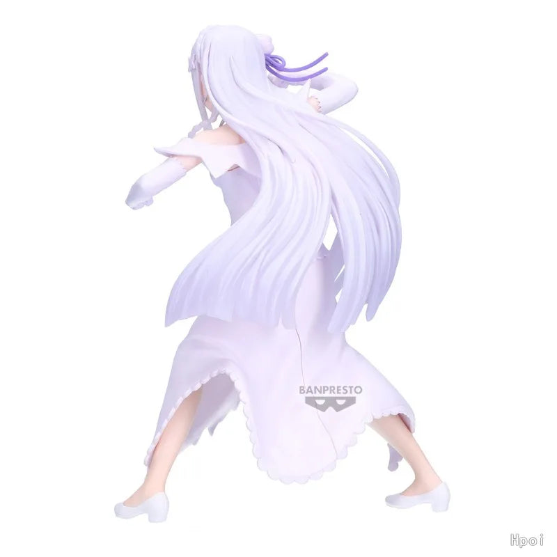 Pre-sale in August 2026 Original BANPRESTO ESPRESTO Re: ZERO - Starting Life in Another World - Emilia Figures Toys Ornaments