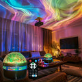 LED нощна лампа с дистанционно управление, звездно небе, RGB, галактика, звездно небе, RGB, 7 режима, USB, щепсел за детска стая, парти декор, автоматично завъртане.