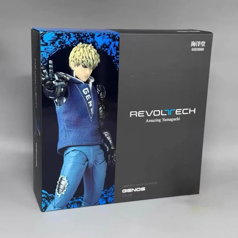 in stock Kaiyodo Revoltech Amazing Yamaguchi One Punch Man Genos Action Figure Toy Model Gift