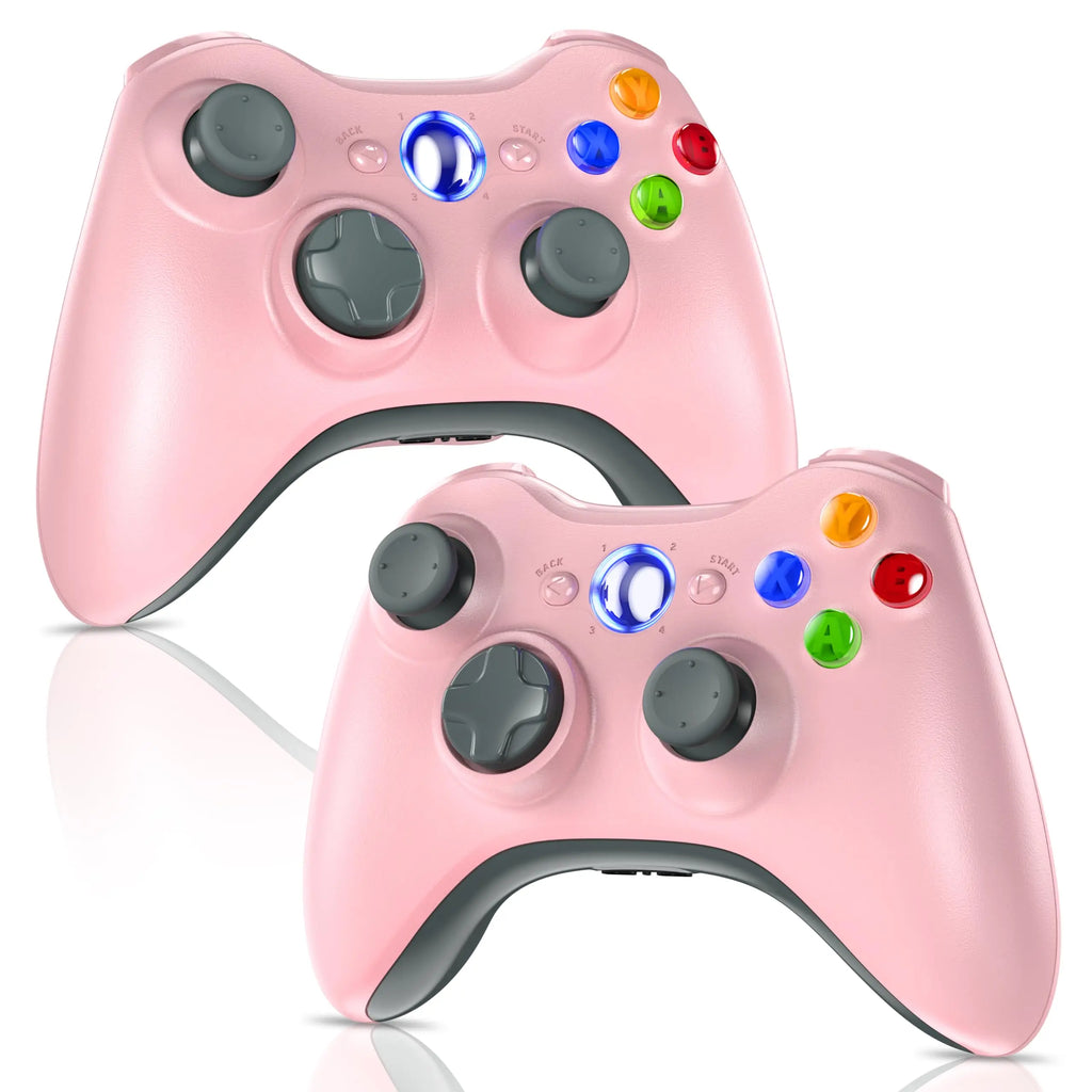 2 Pack Controller For Xbox 360/Slim/PC/Winodow 7/8/10 Wireless Gamepad Gaming Joystick 6-axis Dual Vibration Video Game Rocker